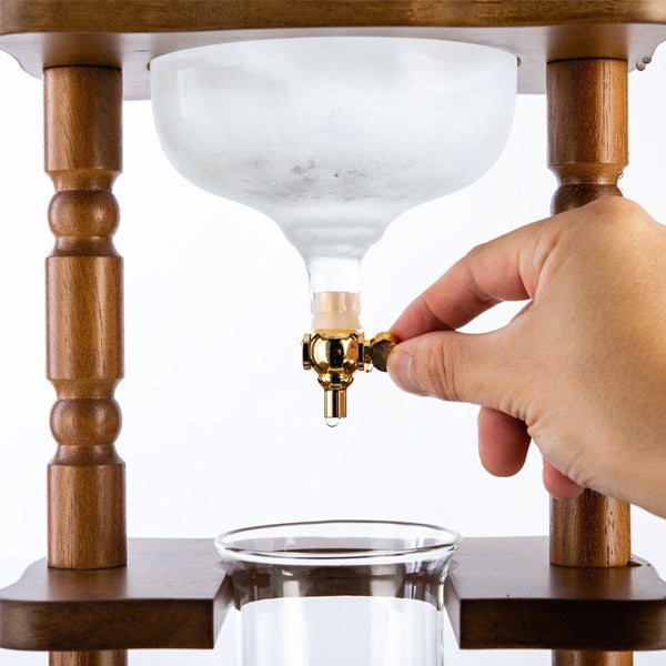Premium Yama Cold Brew Coffee Maker - 6 to 8 Cup Glass Carafe with Stainless Steel Filter - Perfect for Iced Coffee, Cold Drip & Japanese-Style Brewing at Home or Office