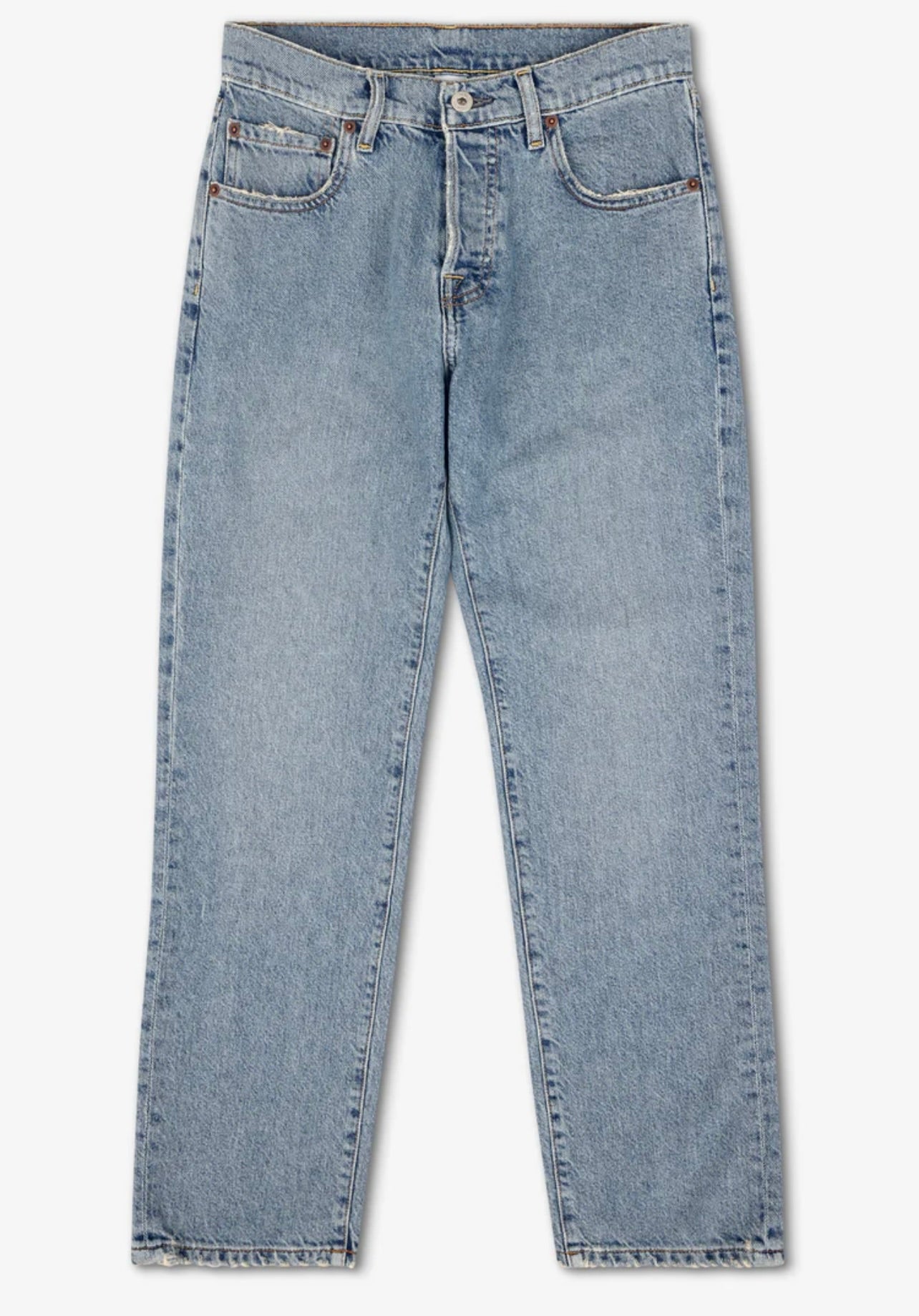 Owen Mid Rise Slouchy Straight Jeans for Women - Comfortable Stretch Denim Pants, Casual Everyday Wear for Work & Weekend Outfits