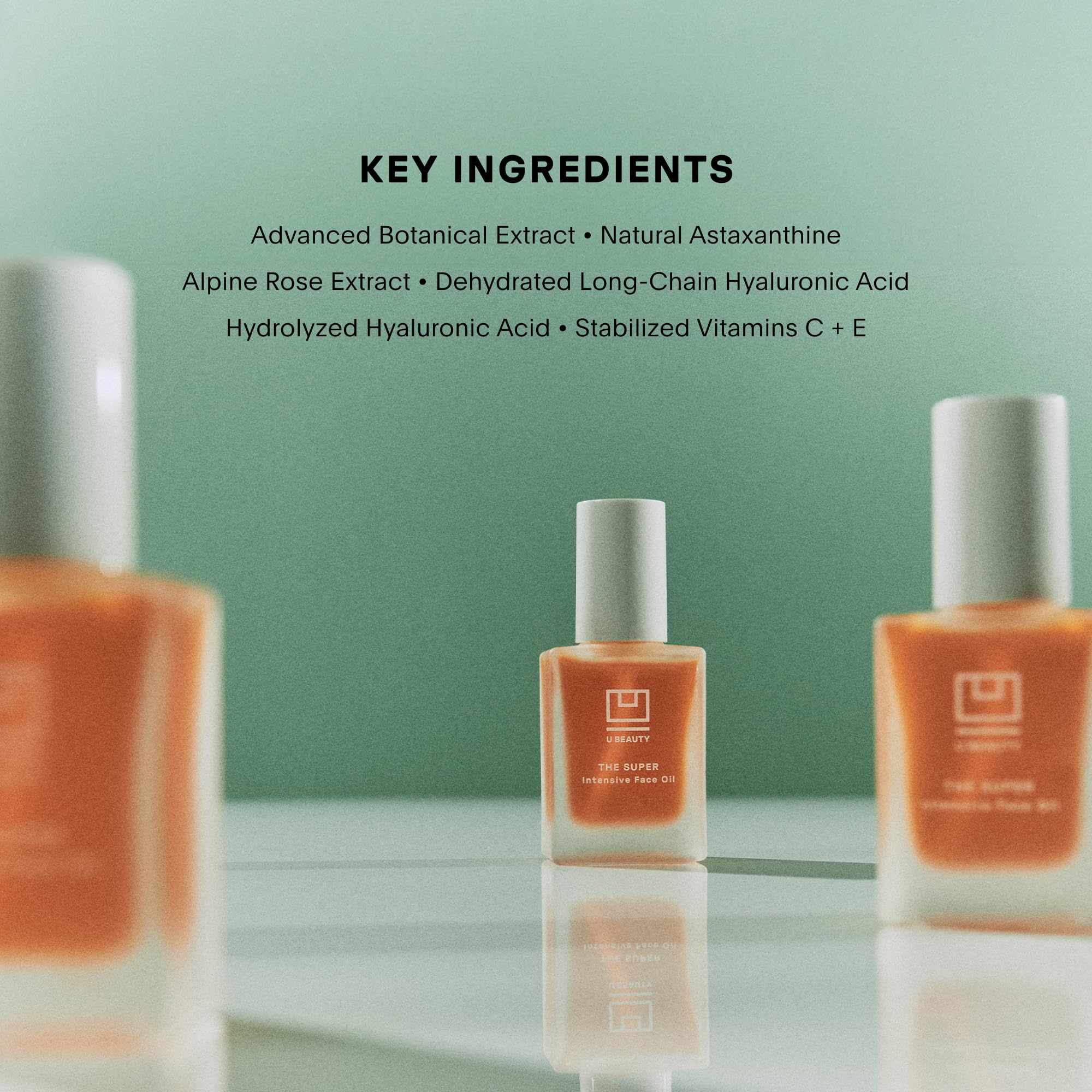 U Beauty Super Intensive Face Oil - Hydrating Hyaluronic Acid Moisturizer with Avocado, Squalane & Jojoba Oil for Dry, Dehydrated & Aging Skin - Daily Anti-Aging Skincare for Women & Men