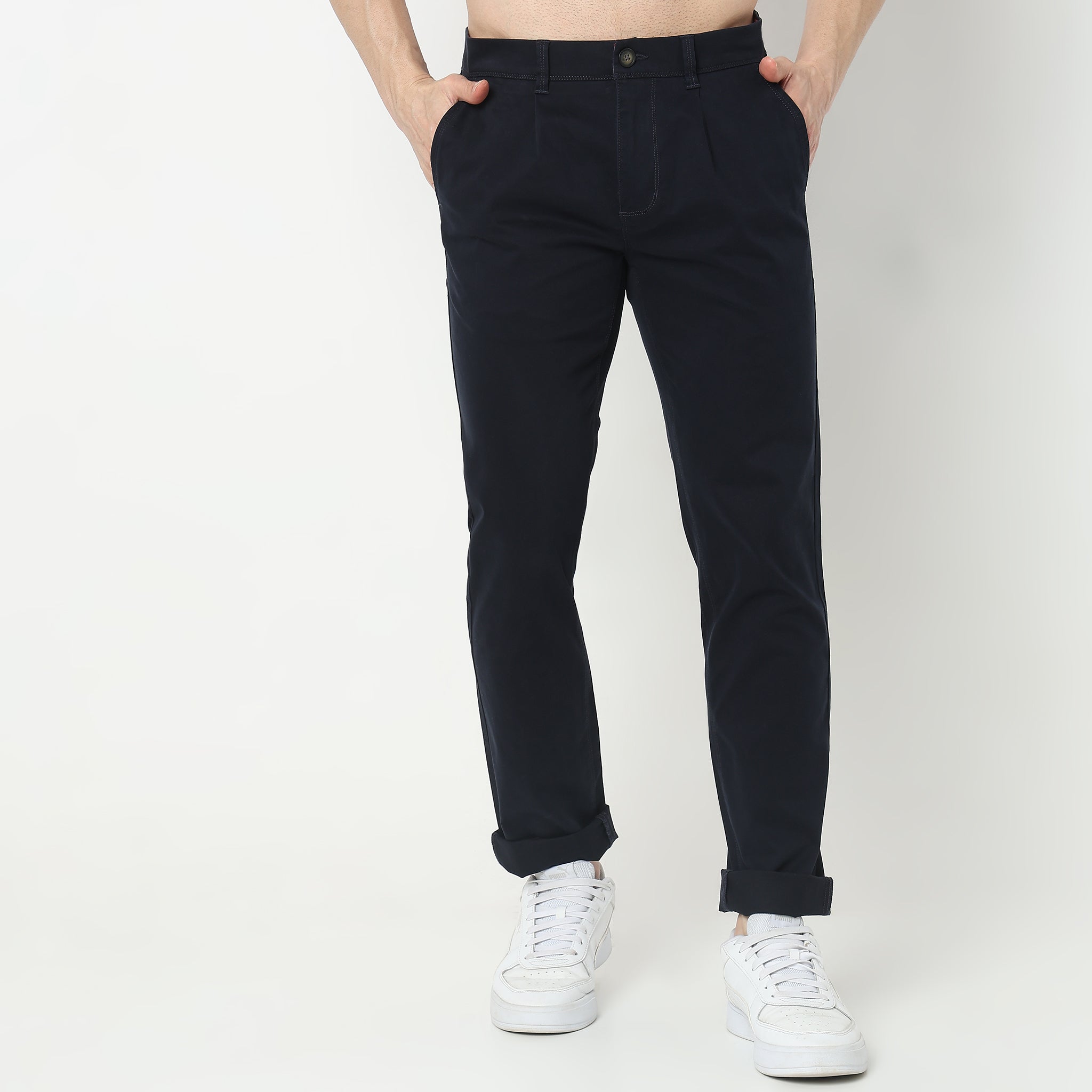 Premium Cotton Stretch Chino Pants for Men - Classic British Style Breeches with Efast Technology - Pre-Washed Comfort Fit for Casual Wear, Office & Outdoor Activities