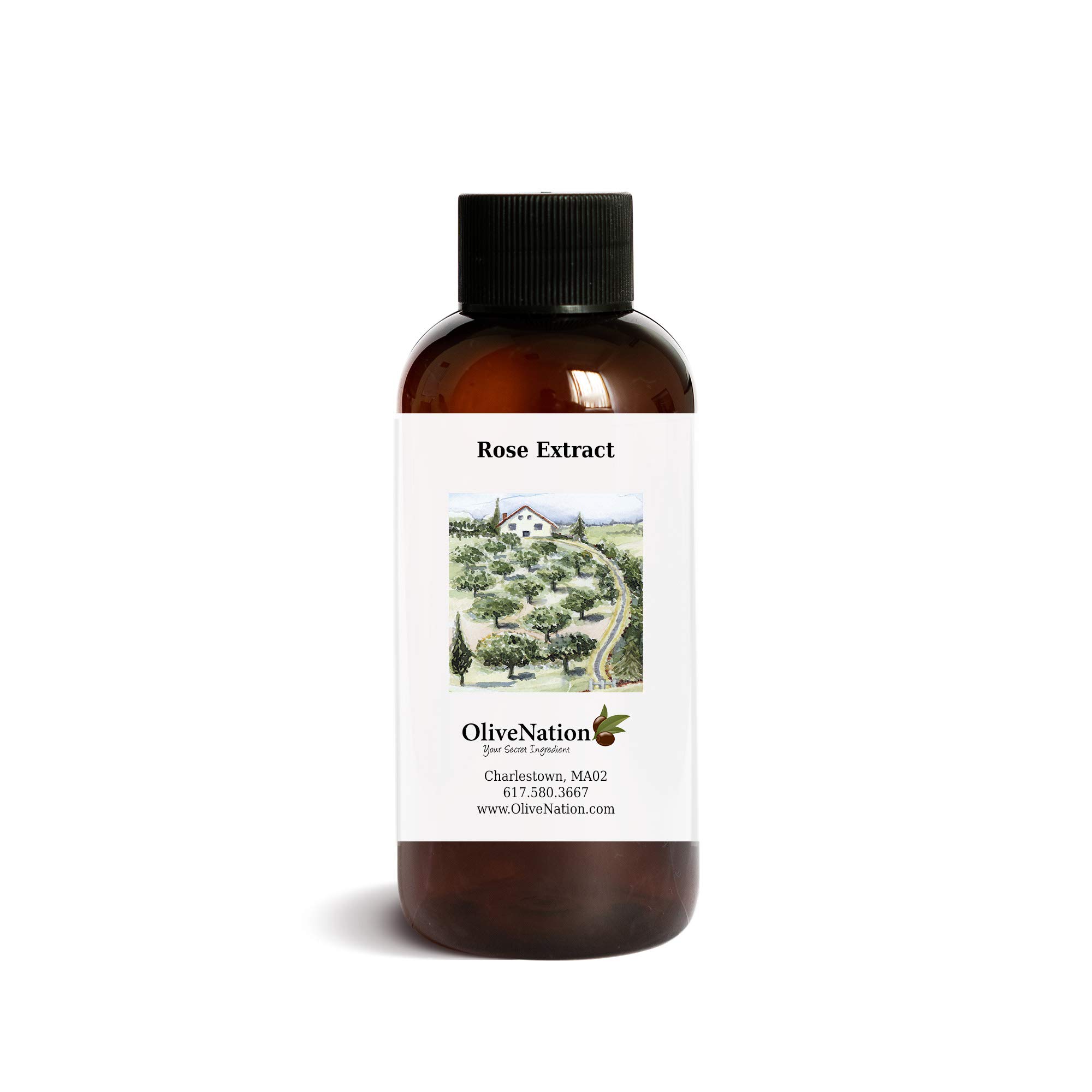 Premium Rose Extract for Baking & Cooking - 32oz Floral Flavoring Extract by OliveNation | Perfect for Cakes, Desserts, Cocktails & DIY Beauty Recipes