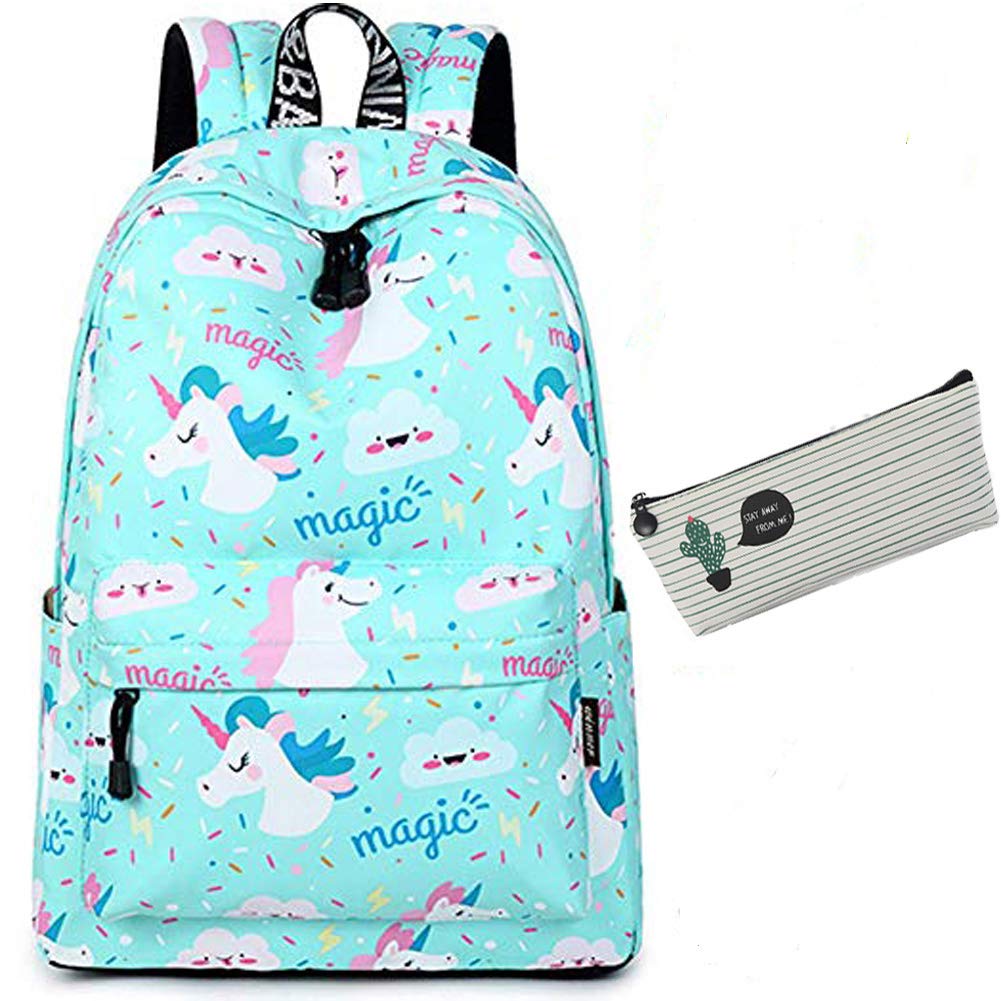 Cute Lightweight Unicorn Backpack for Women - Printed Pattern College Laptop Bag, Travel Daypack - Perfect for School, Work, Travel & Everyday Use