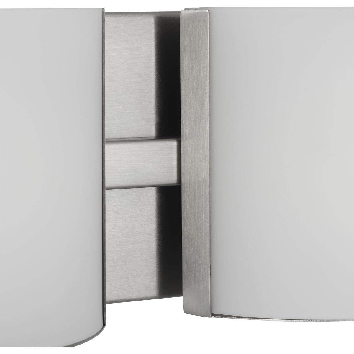 Progress Lighting Arch LED 2-Light Modern Bathroom Vanity Light with Etched Glass, Brushed Nickel Finish – Perfect for Contemporary Bathrooms and Powder Rooms