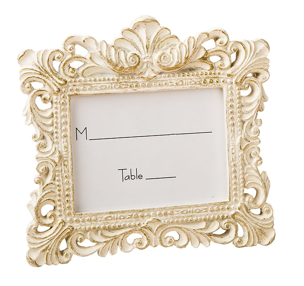 Vintage Baroque Style Place Card Holders & Picture Frames - Set of 40 - Perfect for Weddings, Parties, and Home Decor