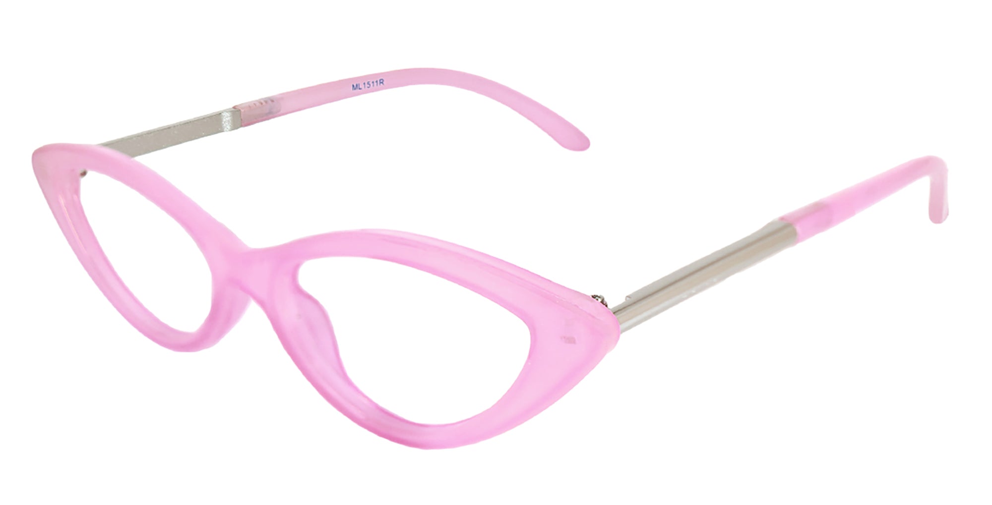 Pastel Cateye Sunglasses for Women - Plastic & Metal Frame ML1511R - Trendy Retro Style for Beach, Driving & Outdoor Fashion