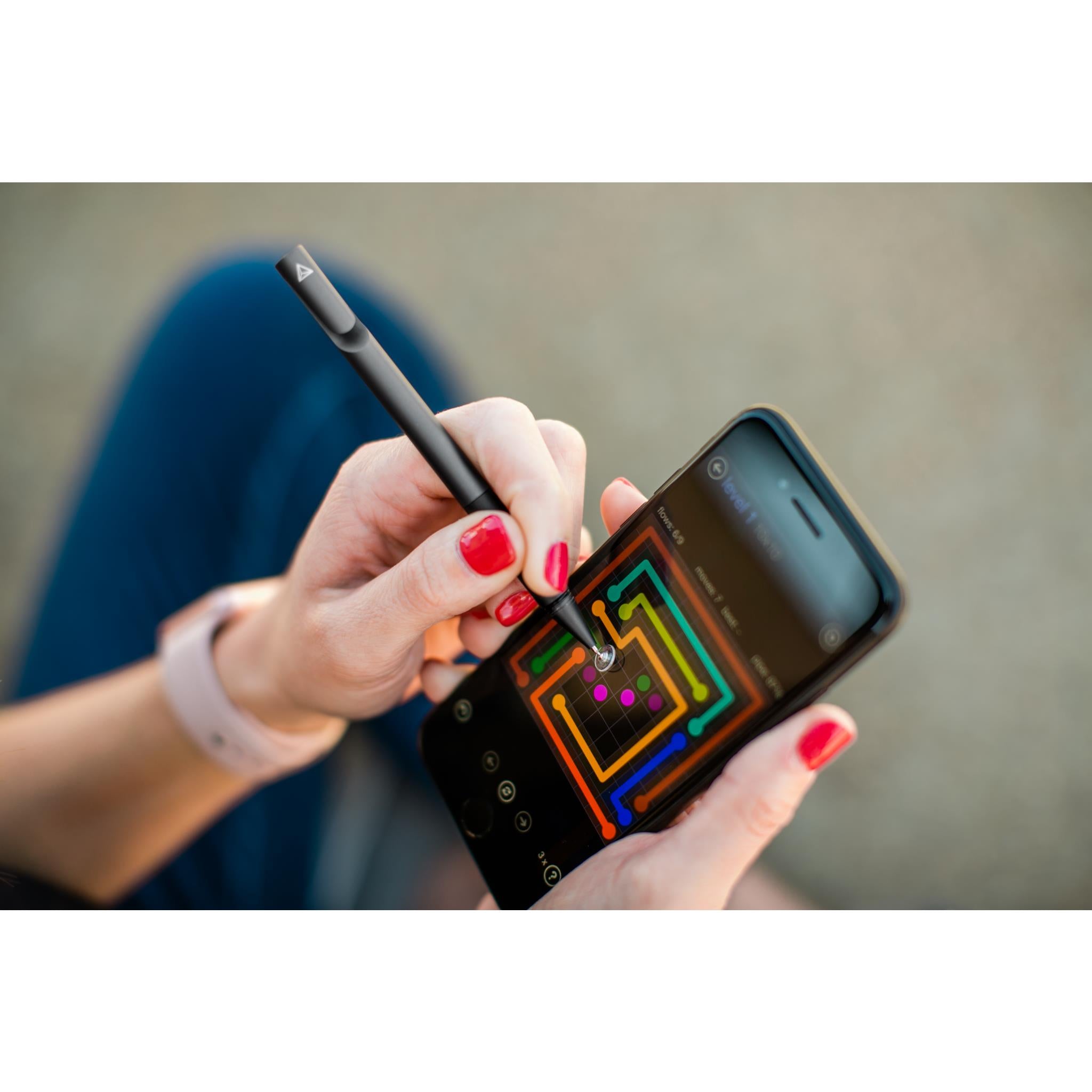Adonit Mini 4 Stylus - Dark Grey Precision Stylus for iPad, iPhone, Android Tablets - Perfect for Note Taking, Drawing & Digital Art