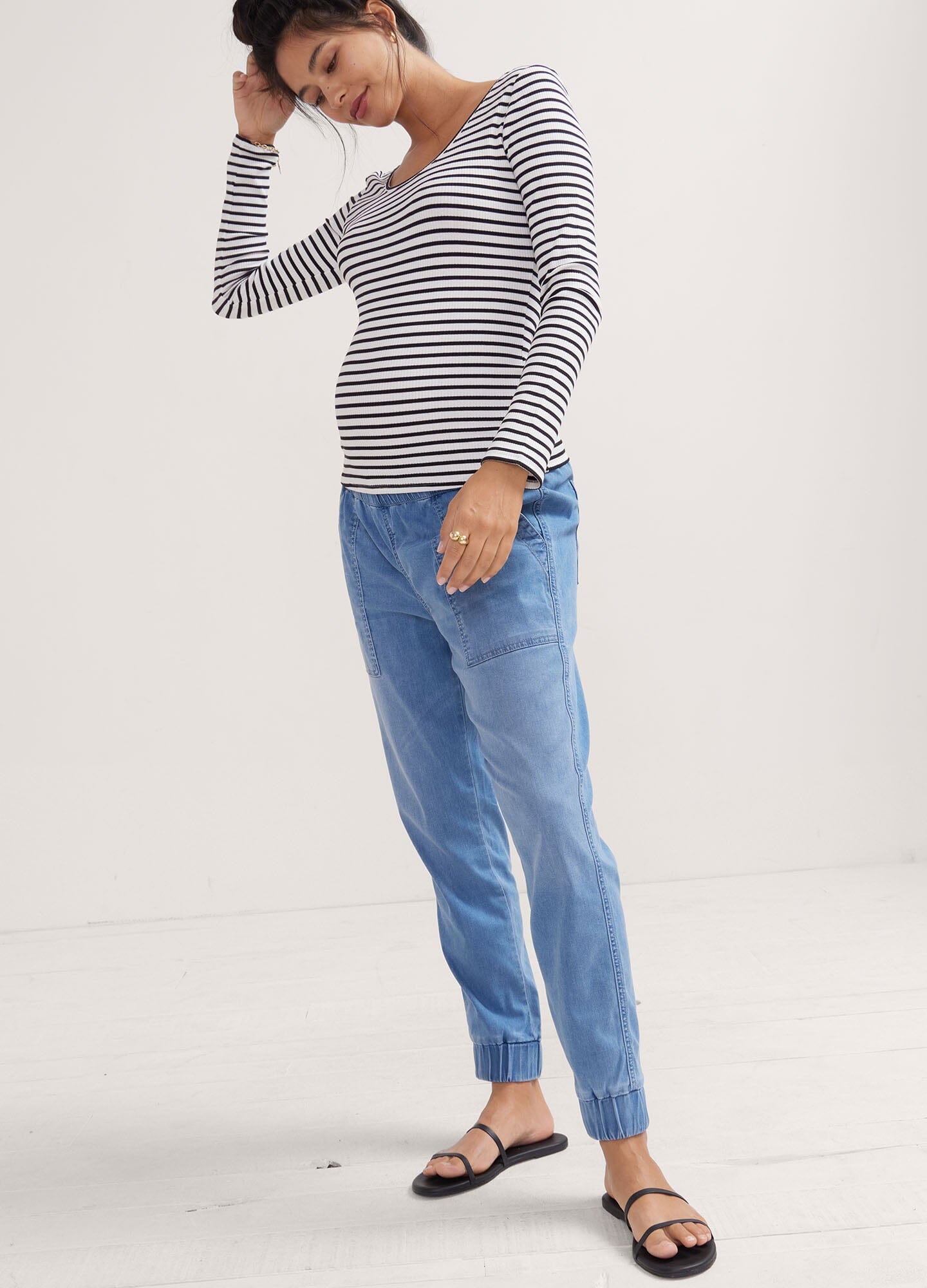 Stylish & Comfortable Easy Denim Joggers for Women & Men - Perfect for Casual Wear, Lounge & Outdoor Activities