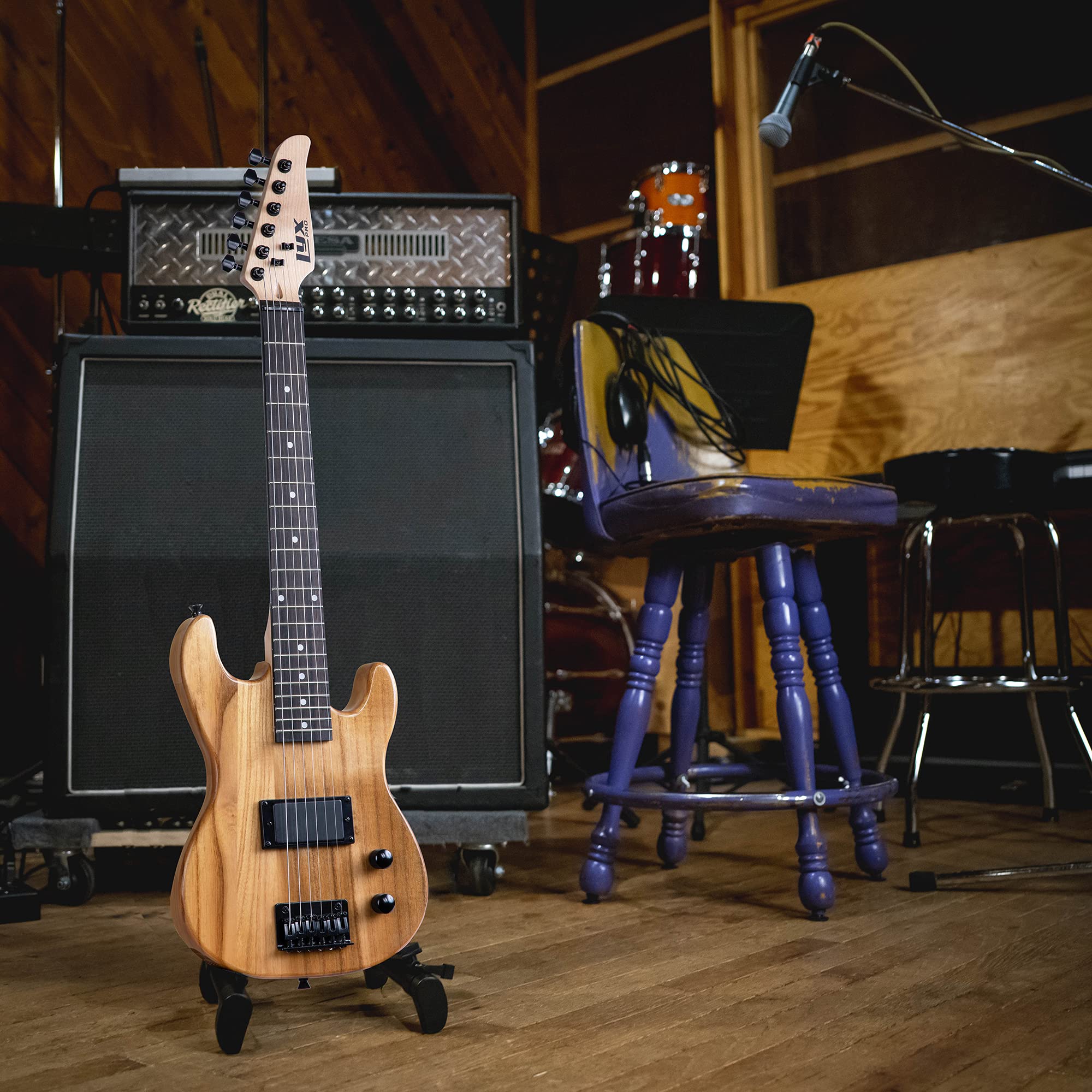 LyxPro 30 Inch 3/4 Size Electric Guitar Starter Kit for Beginners & Kids - Includes Amp, Digital Tuner, Picks, Strap, Cable & Gig Bag - Perfect for Learning, Practice & Home Performances (Natural)