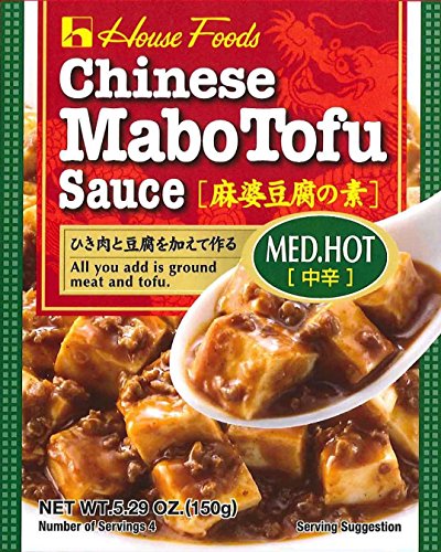 3-Pack House Foods Medium Hot Chinese Mabo Tofu Sauce (5.29 Oz) - Authentic Szechuan Flavor for Stir-Fry, Noodles & Rice Dishes