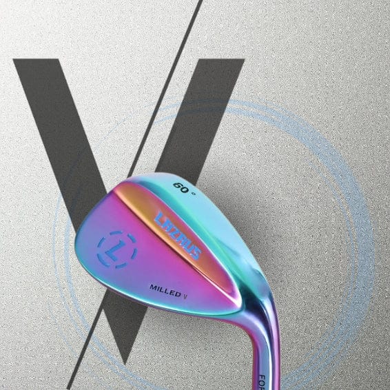 Lazrus Premium Milled V Wedges Golf Club Set - 52°, 56°, 60° Loft - Forged Wedges for Short Game & Bunker Shots - Perfect for Golfers Seeking Precision & Spin Control on the Course