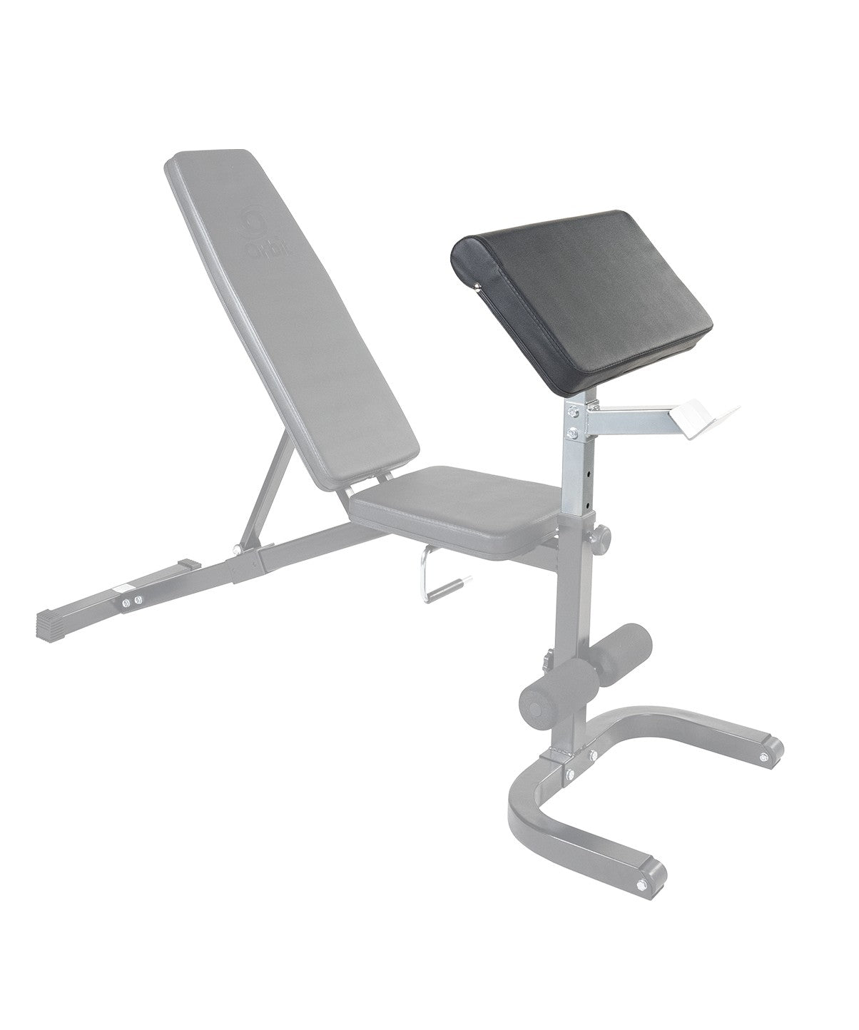 Adjustable Arm Curl Attachment for Flat, Incline & Decline Benches - Strength Training Equipment for Home Gym Workouts