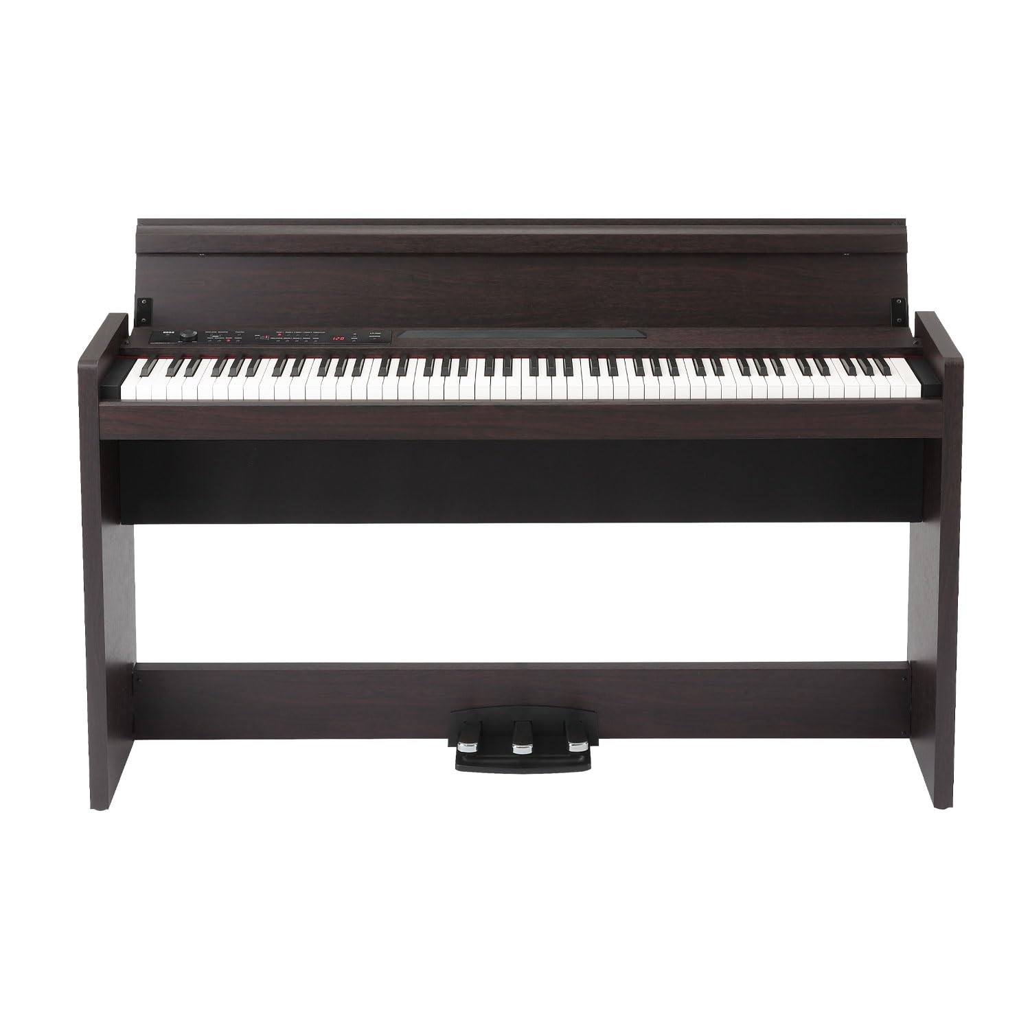 KORG LP-380U Digital Piano - 88 Key Fully Weighted Keyboard with Built-in Speakers, Furniture Stand & 3-Pedal Unit - Compact Home Piano for Beginners & Professionals (LP-380-RW-U) - Perfect for Home Studios, Music Lessons & Small Spaces