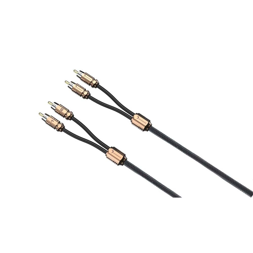 Premium Diamond Audio HX17 2-Channel RCA Cable 17ft - High-Quality Stereo Audio Cable for Home Theater, Car Audio & DJ Equipment - Perfect for Connecting Amplifiers, Mixers & Speakers