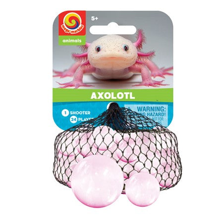 Colorful Axolotl Marbles - Unique Collectible Glass Decor for Aquariums, Terrariums & Home Decor | Perfect for DIY Crafts, Gifts & Party Favors