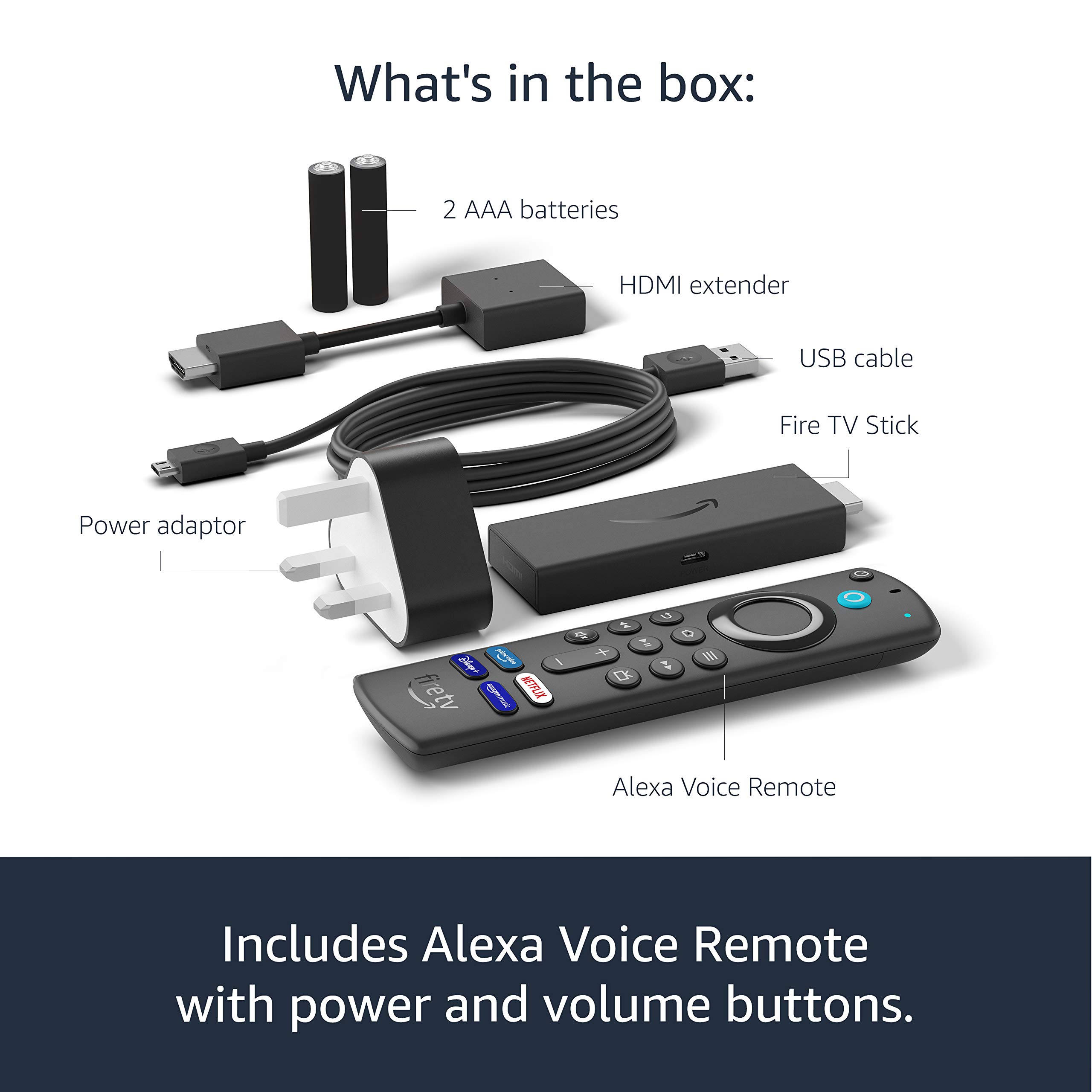 Certified Refurbished Amazon Fire TV Stick with Alexa Voice Remote (Includes TV Controls) - HD Streaming Media Player for Netflix, Hulu, Prime Video - Perfect for Home Entertainment & Smart TV Upgrade