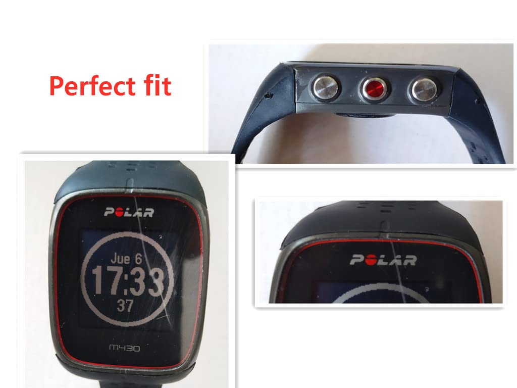 Polar M400 & M430 Silicone Replacement Watch Band - Durable Sport Strap for Fitness Tracking | Perfect for Running, Swimming & Workouts