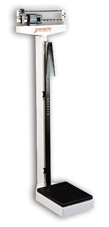 Detecto 2391 Eye Level Physician Scale - 180 kg x 100 g Capacity with Height Rod - 10.5