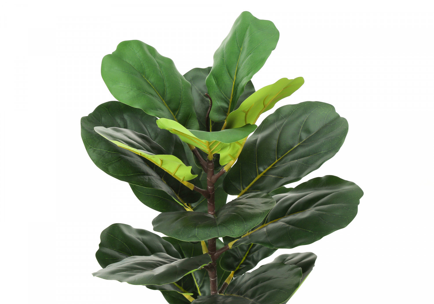 28 Inch Fiddle Leaf Fig Tree with 8 Woven Baskets - Artificial Green Indoor Plant for Home Decor, Living Room, Office, and Wedding Decoration
