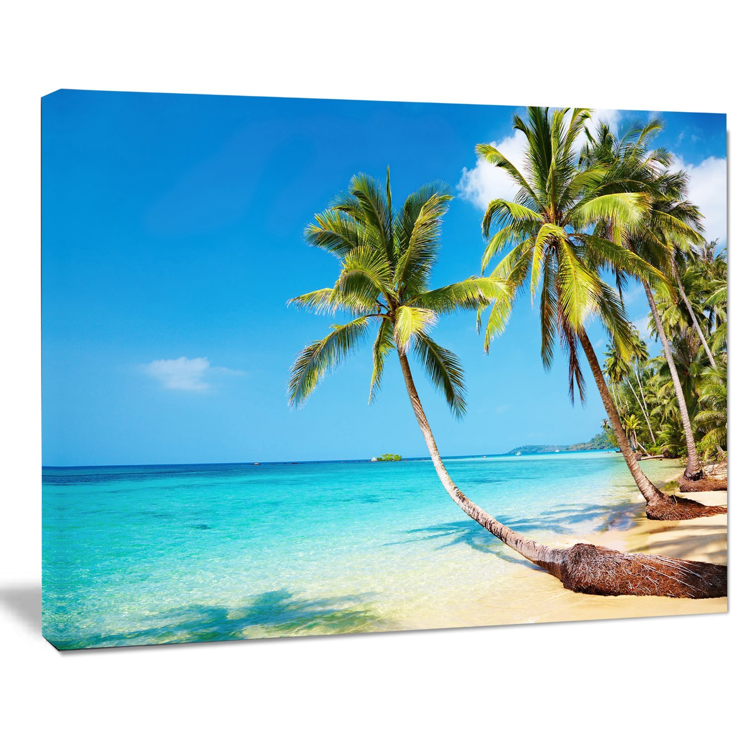 Tropical Beach Photography Seascape Canvas Print - Stunning Ocean Wall Art for Coastal Home Decor, Living Room & Bedroom Wall Decor