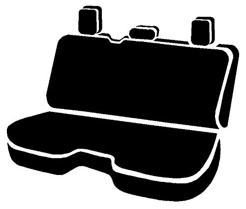Fia OE32-58 Custom Fit Rear Seat Cover Bench Seat - Premium Tweed Fabric, Charcoal Grey - Perfect for SUVs, Trucks & Family Vehicles, Protects Against Spills, Pets & Wear
