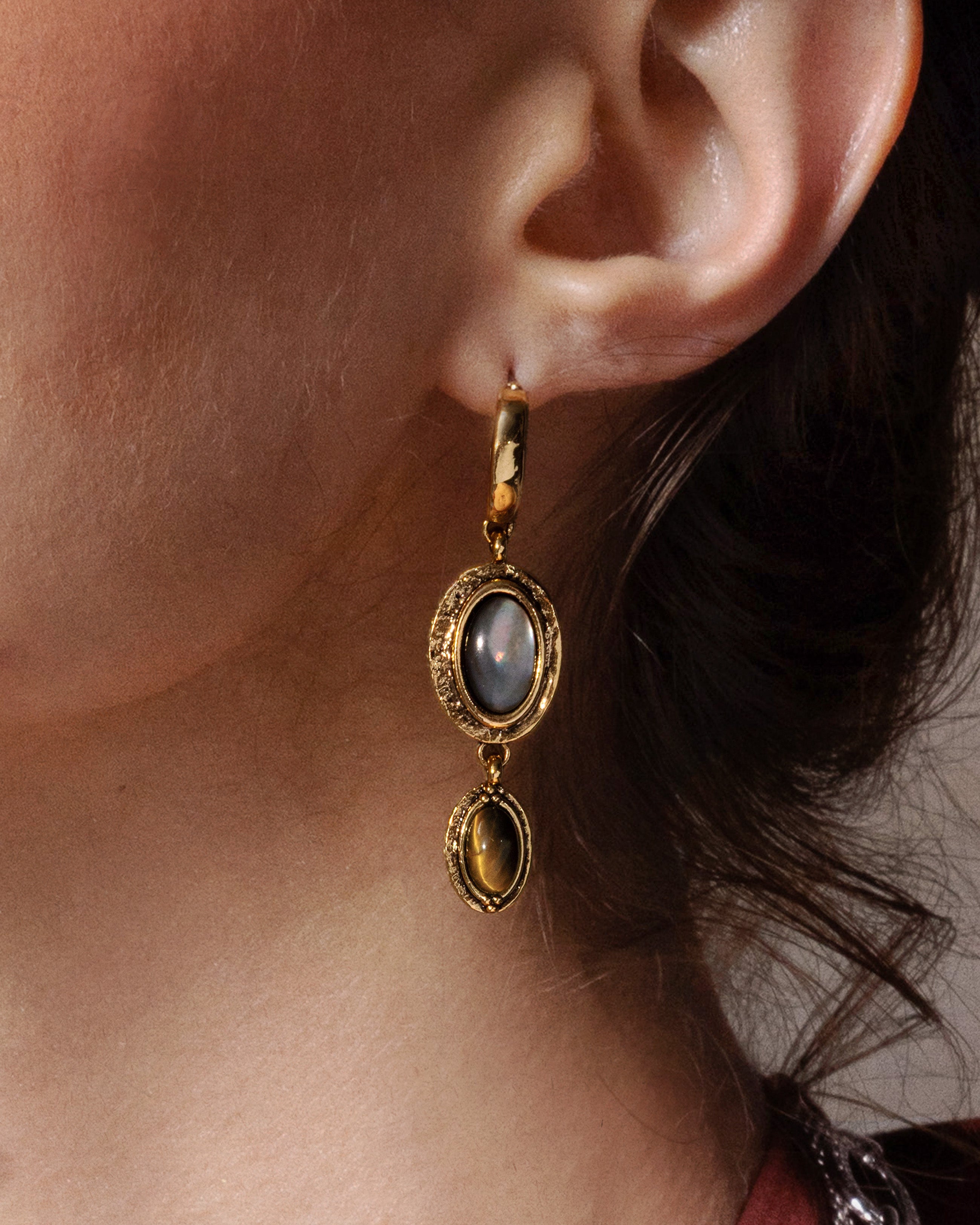 Tiger's Gaze Earrings - Exquisite Animal Jewelry for Women, Fashion Statement Accessories - Perfect for Parties, Date Nights & Boho Style Outfits