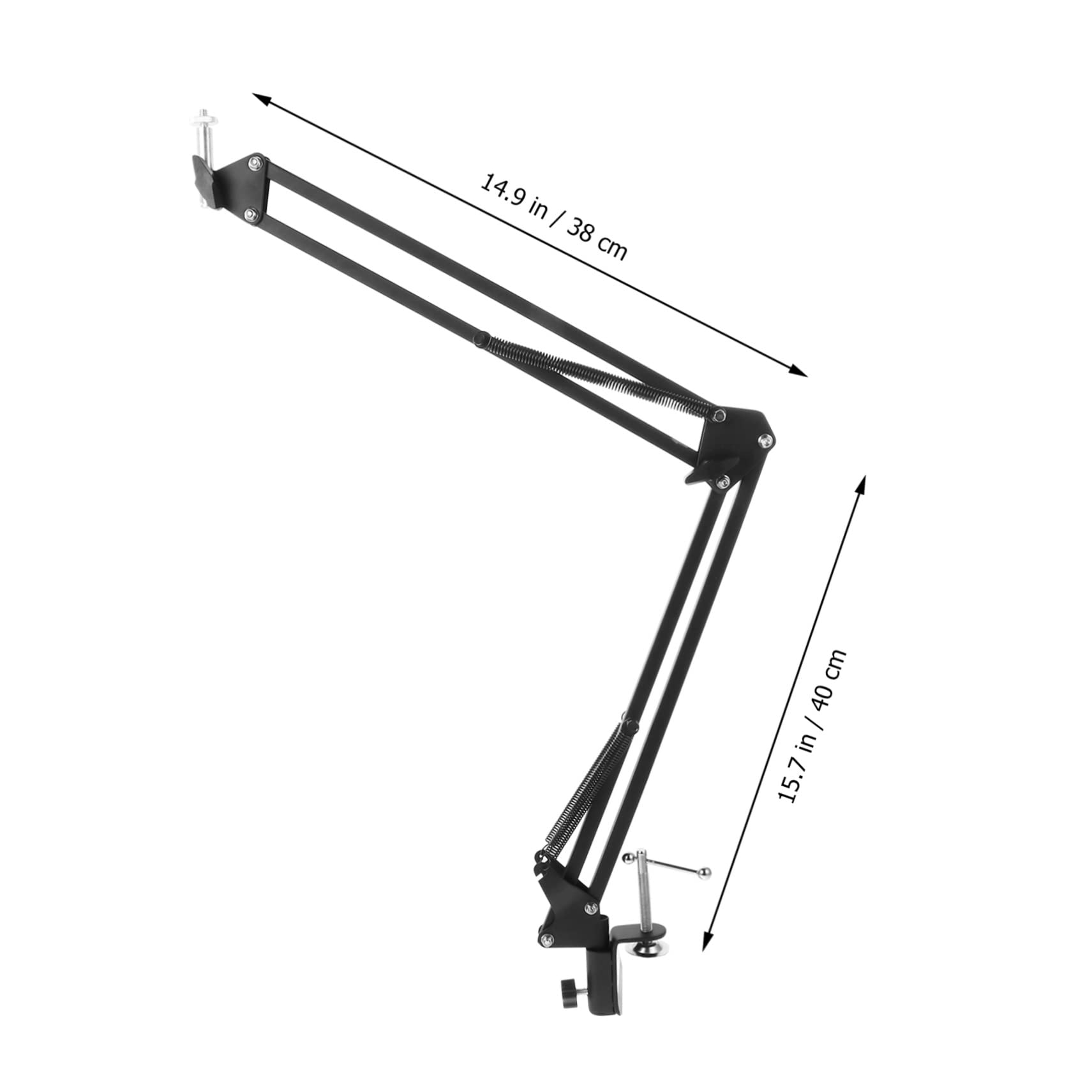 COLLBATH Heavy Duty Metal Cantilever Bracket - Adjustable Webcam Clamp & Camera Holder with Scissor Arm Stand for Desktop - Perfect for Streaming, Video Conferencing, Gaming, and Home Office Setup