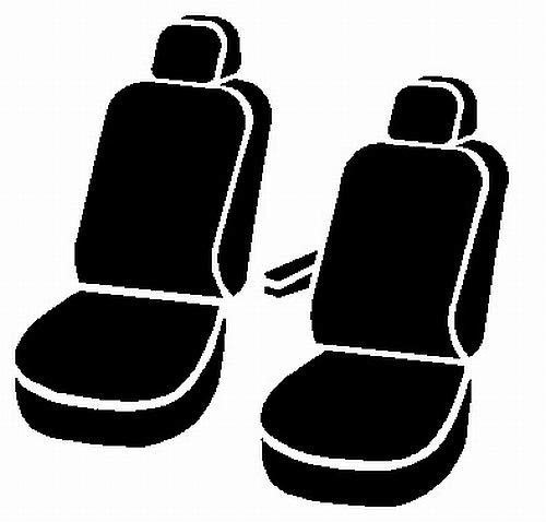 FIA SL69-52 Gray Custom Fit Front Seat Covers for Bucket Seats - Premium Leatherette Material (Black with Gray Center Panel) - Perfect for Cars, Trucks & SUVs - Protect & Upgrade Your Vehicle Interior