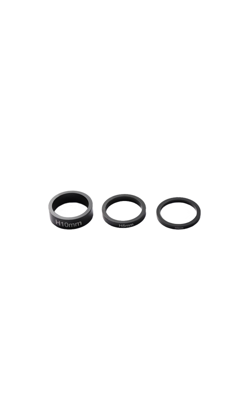 Envy Bar Spacers Pack - Black Motorcycle Handlebar Risers for Harley, Honda, Yamaha - Perfect for Custom Bike Builds and Comfort Upgrades