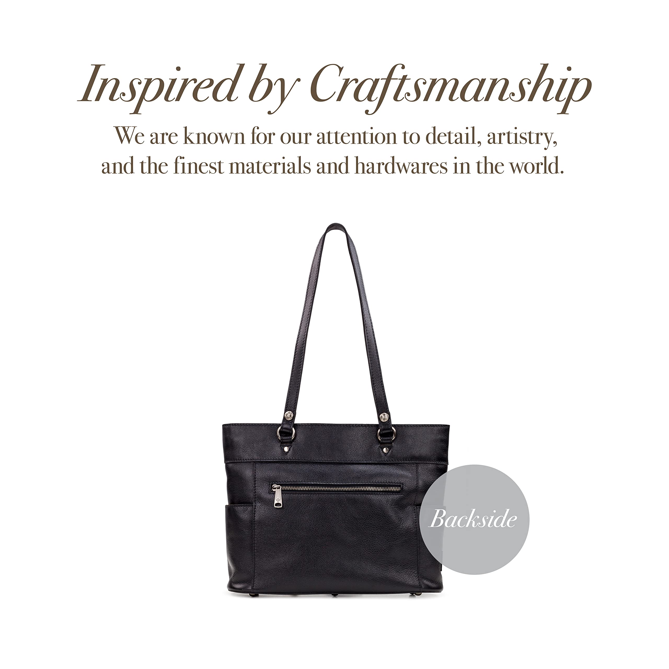 Patricia Nash Bolsena Tote Bag - Genuine Leather Women's Handbag, Stylish Crossbody Purse for Work, Travel & Everyday Use | Perfect Gift for Her