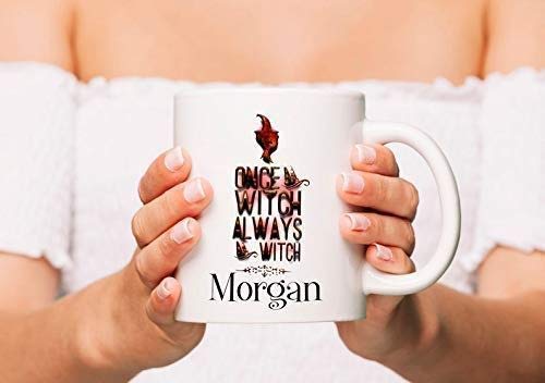 Once A Witch Always A Witch Halloween Coffee Mug - 11oz Ceramic Cup for Witches Brew, Spooky Party Favors & Gothic Gift Ideas - Perfect for Halloween Decor, Witchy Kitchen & Coffee Lovers