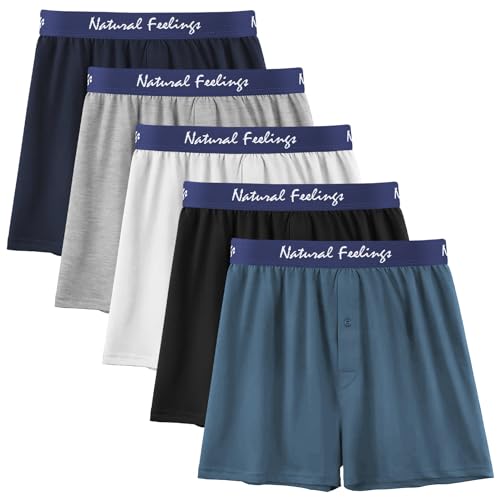 B:white Boxers 5 Pack