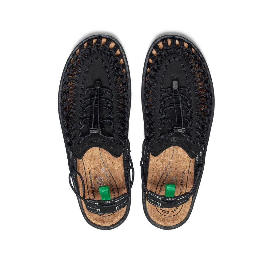 UNEEK II Convertible Sandals for Men & Women - Black/Jolly Green | Water-Friendly Outdoor Hiking & Beach Walking Shoes