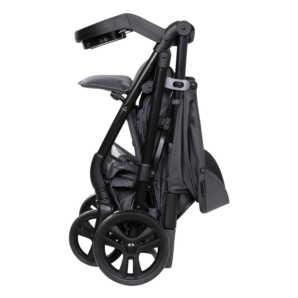 Baby Trend Passport® Cargo Stroller Travel System with EZ-Lift™ PLUS Infant Car Seat - Lightweight Compact Stroller for Travel & Everyday Use, Grey Bamboo | Perfect for Airports, Shopping & Family Outings