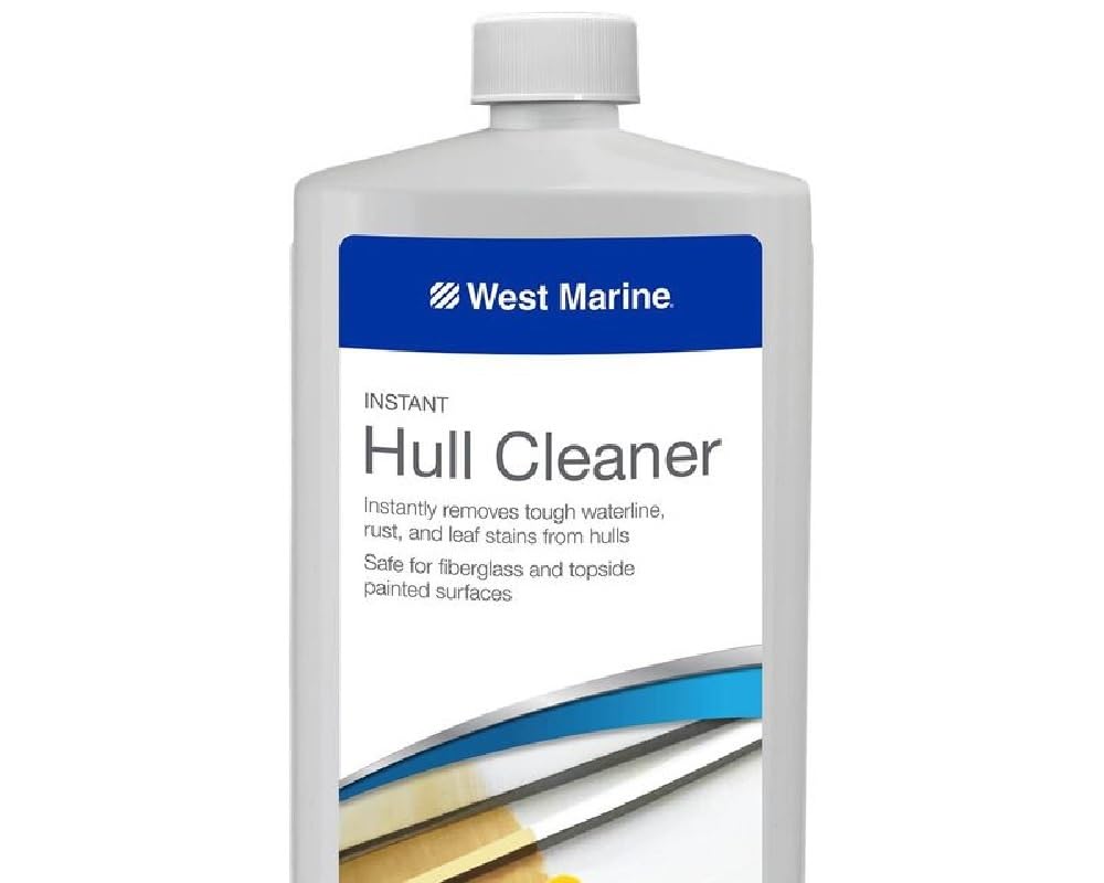 Hull Cleaner - Quart | Marine Boat Hull Stain Remover & Cleaner | Perfect for Fiberglass, Aluminum & Gel Coat Surfaces | Ideal for Boats, Yachts & Watercraft Maintenance