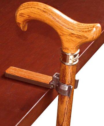 Portable Oak Wood Cane Holder - Foldable Table Cane Stand for Easy Storage | Perfect for Dining Tables, Living Rooms & Elderly Assistance