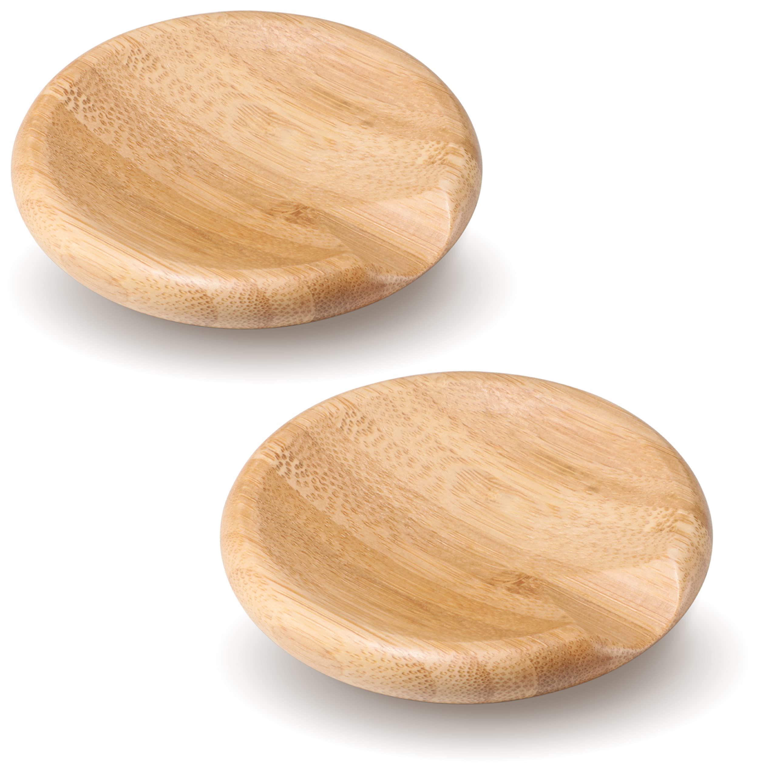 Premium Bamboo Spoon Rest Set (2-Pack) - Organic Kitchen Utensil Holder for Cooking
