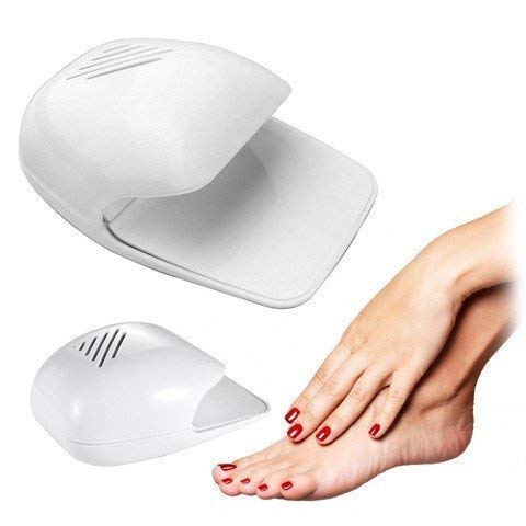 Kazenzo Portable Nail Polish Dryer Machine Kit - Battery Operated UV LED Nail Dryer with Fan for Fast Drying Nail Polish, Gel, Acrylic & Nail Art | Perfect for Home, Salon & Travel Use