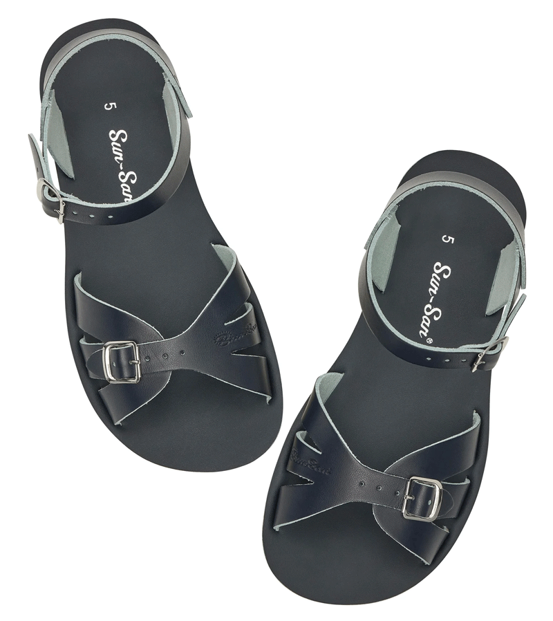 Sun San Navy Blue Boardwalk Sandals for Men - Comfortable Beach Walking Shoes for Summer Outdoor Activities