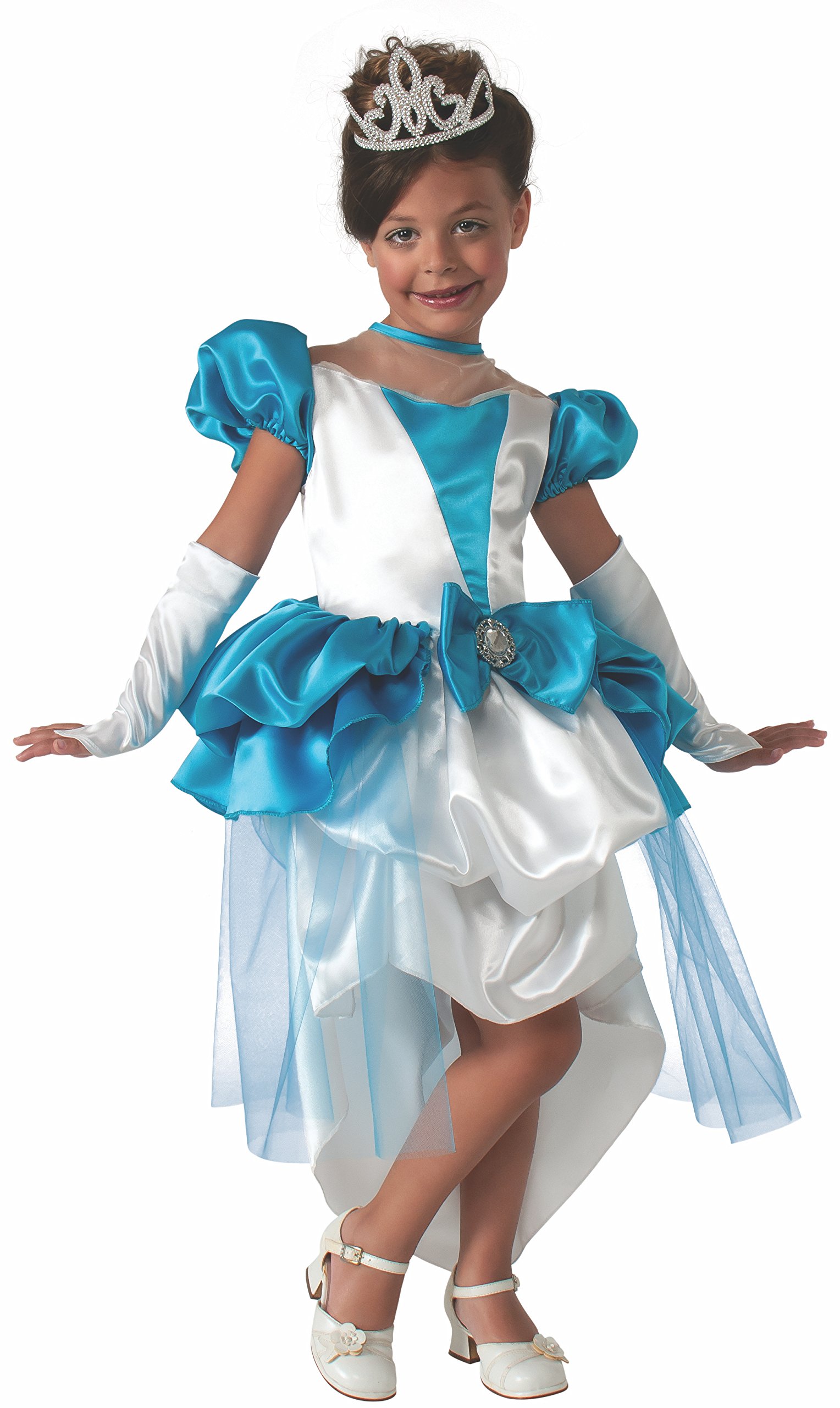 Rubies Crystal Princess Dress-Up Costume for Girls - Sparkling Fairy Tale Party Outfit | Perfect for Halloween, Birthday Parties & Dress-Up Play