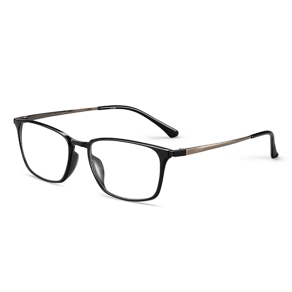 Men's Pure Titanium Progressive Multifocal Reading Glasses - Anti Blue Light Computer Glasses +3.00 Strength - Lightweight & Durable for Office Work, Gaming & Digital Screen Use