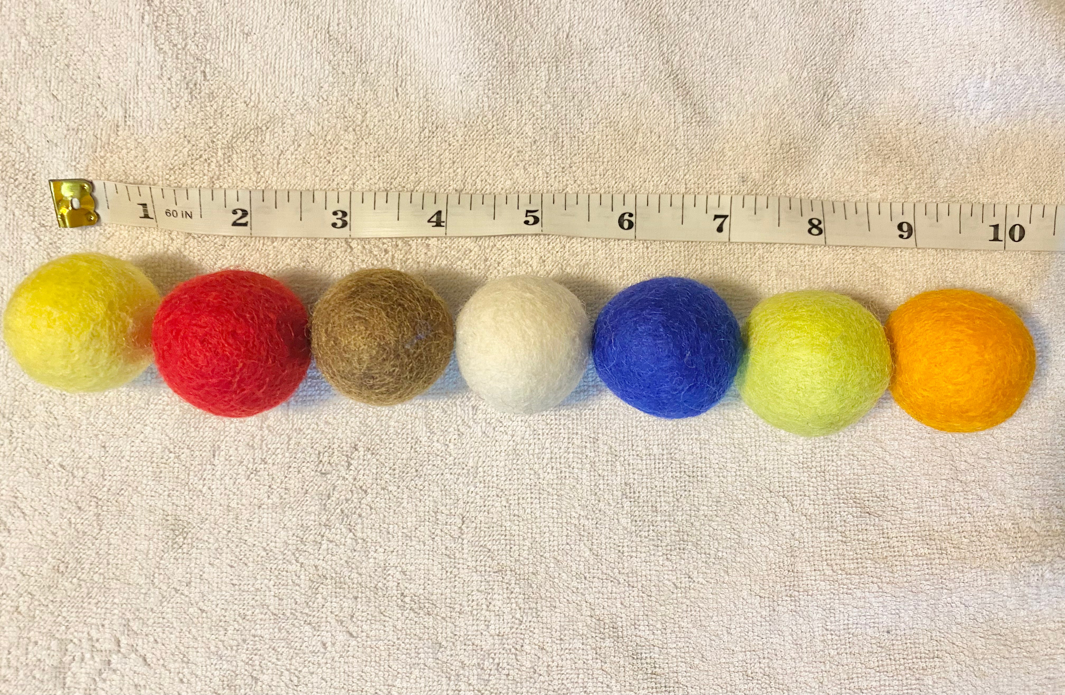 Premium Medium Solid Wool Cat Toys - Natural & Durable for Indoor Play, Training, and Interactive Fun