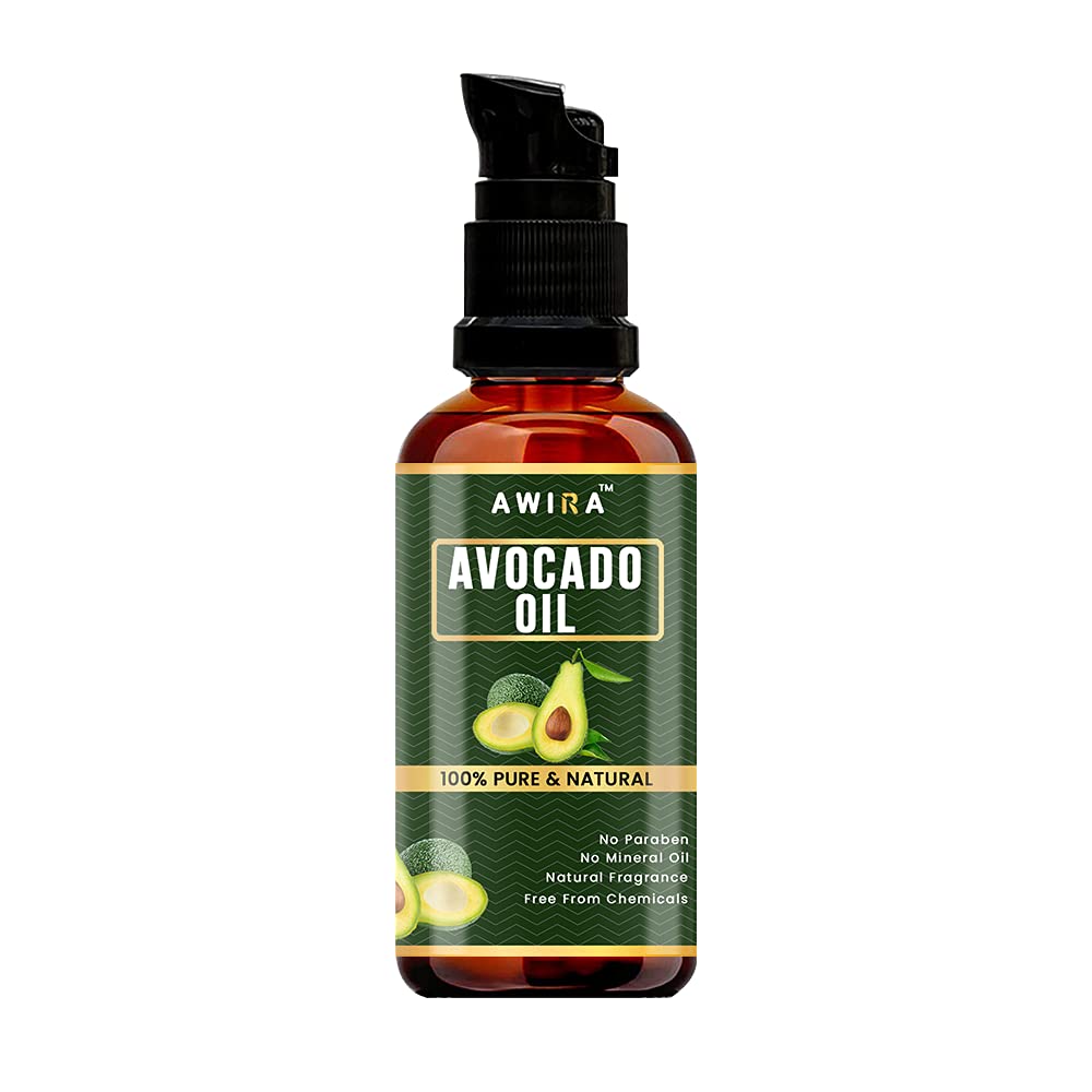 Awira Cold Pressed Avocado Oil - 100% Pure Natural Hair, Skin & Face Moisturizer - 30ml for Massage, DIY Beauty & Aromatherapy