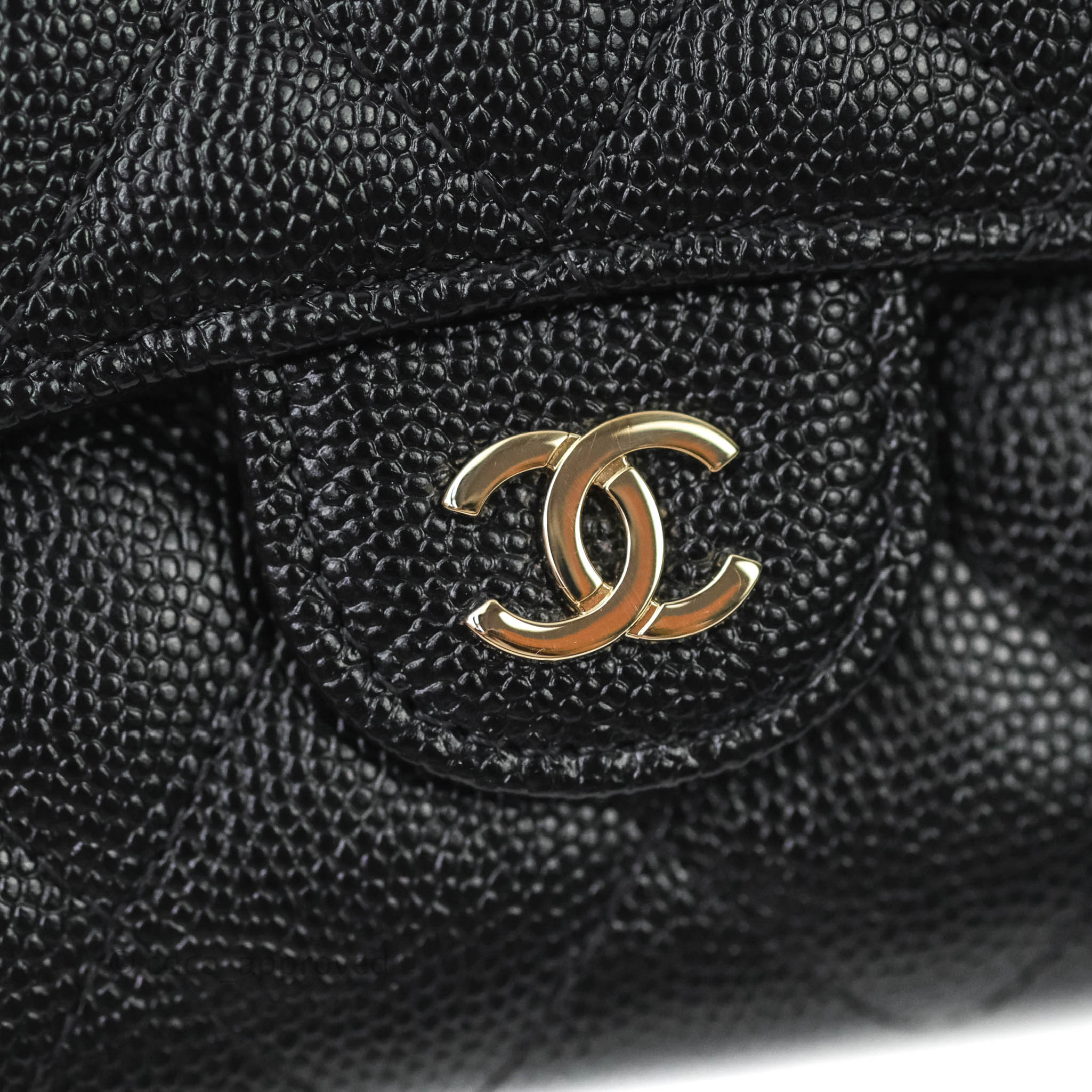 Chanel Classic Flap Small Wallet in Black Caviar Leather with Gold Hardware - Luxury Women's Accessory for Everyday Use & Special Occasions