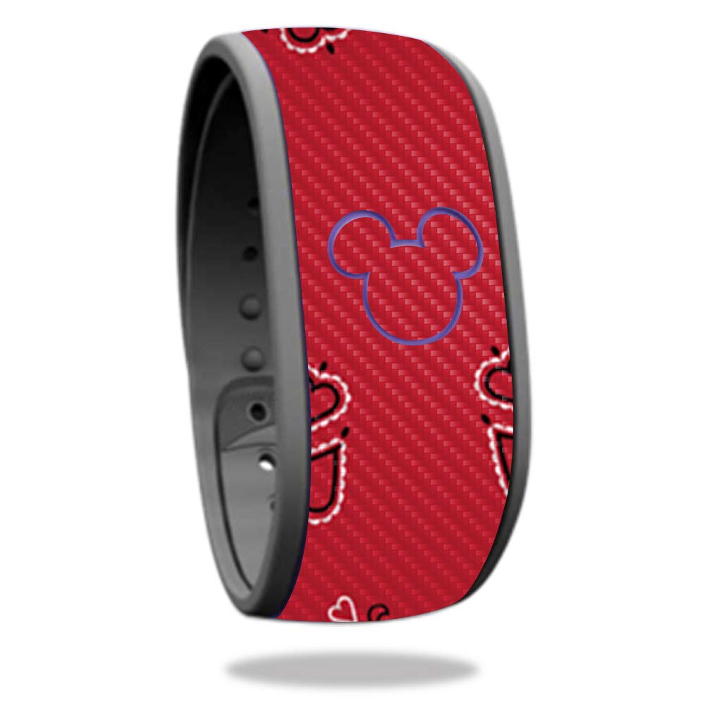 MightySkins Carbon Fiber Skin for Disney MagicBand - Durable & Protective | Easy to Apply | for Theme Park Adventures