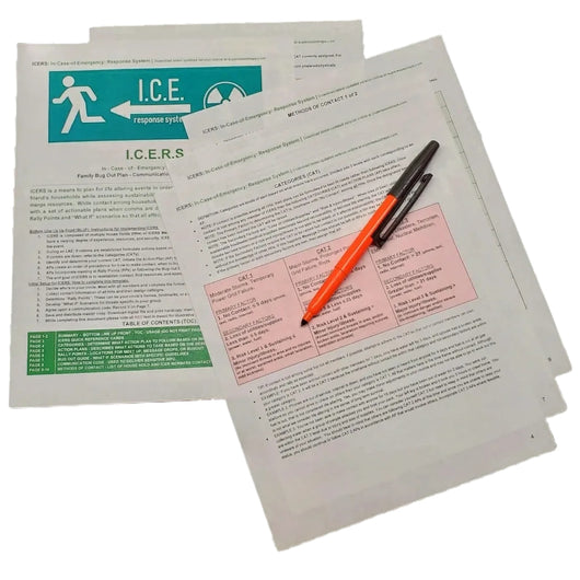 ICERS Emergency Response System - Survival Bugout Plan for Outdoor Adventures, Camping & Disaster Preparedness