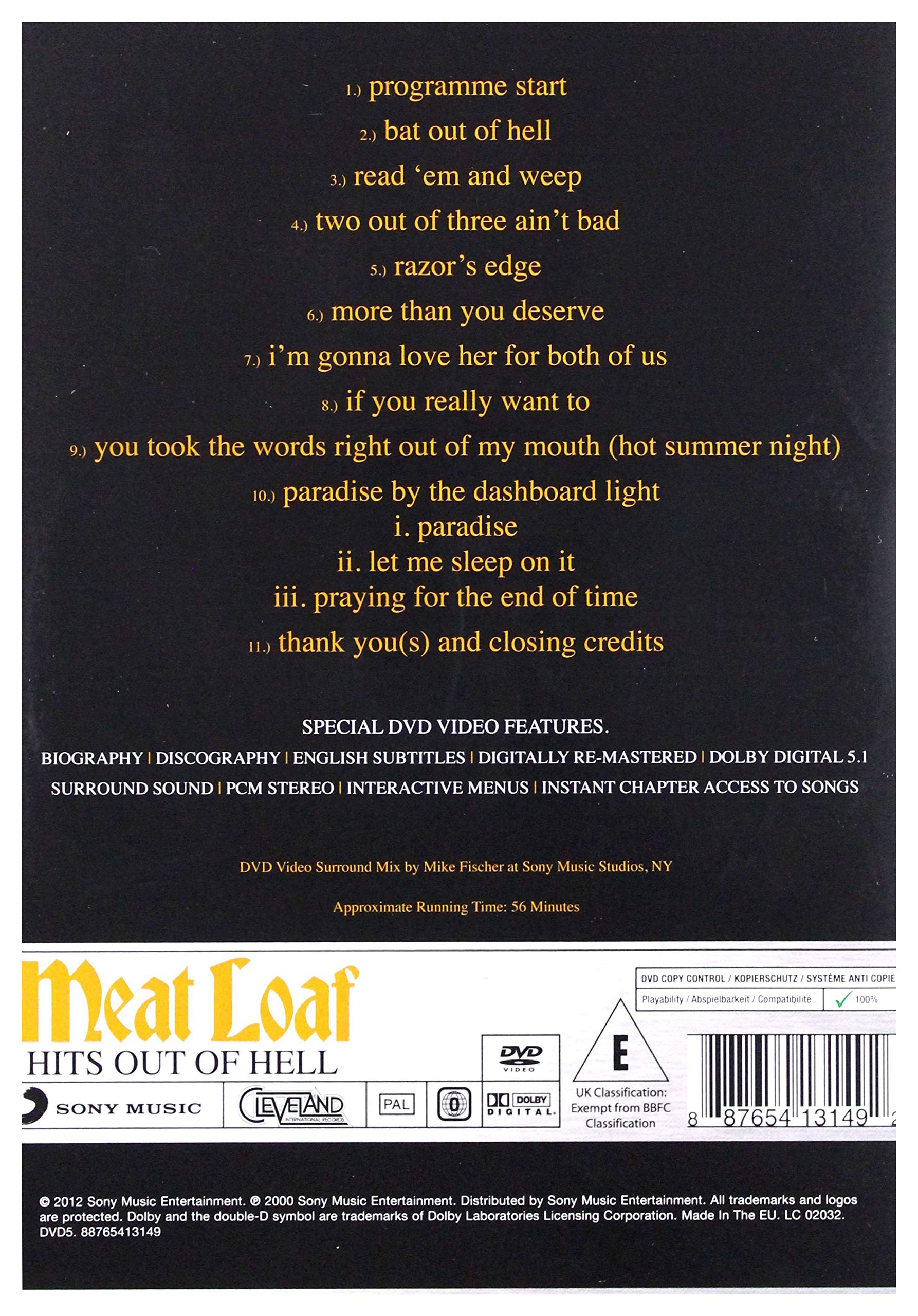 Hits Out of Hell - Classic Rock Album by Meat Loaf | Perfect for Road Trips, Workout Playlists & 80s Music Lovers