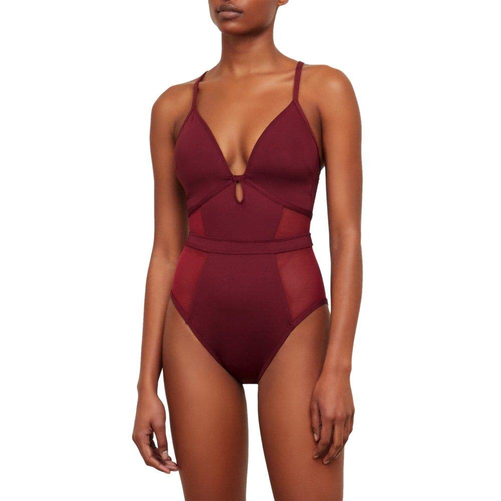 Kenneth Cole Women's One Piece Swimsuit with Front Keyhole - Sexy & Comfortable Bathing Suit for Beach, Pool & Vacation