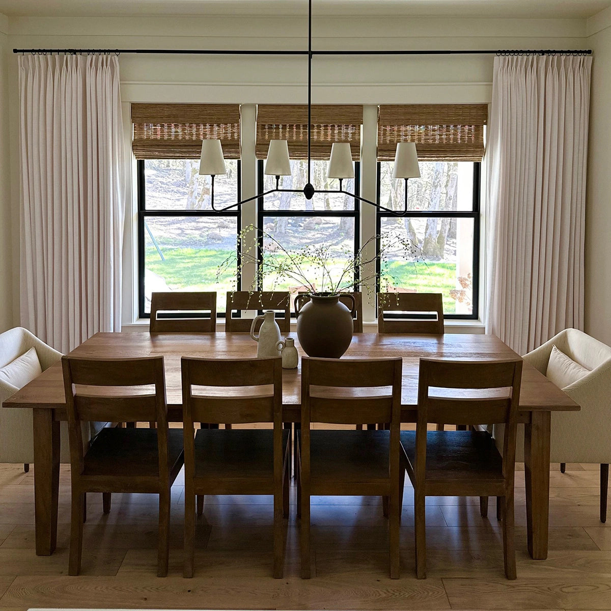 Pinch Pleated Blackout Curtains - 100% Linen Fabric for Modern Home Decor | Noise Reducing & Thermal Insulated Window Drapes for Bedroom & Living Room