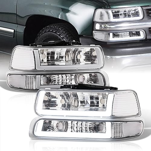 Chrome Housing Clear Lens Clear Reflector