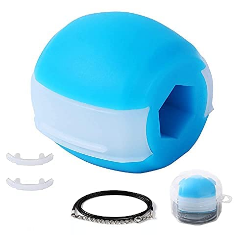 BEE HOME Jawline Exerciser for Face & Neck - Define & Slim Jawline, Tone Facial Muscles, Look Younger - Stress Relief & Craving Control - Includes Free Neck Rope Hanger - Perfect for Home Gym, Office Workout & Travel Fitness